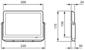 Philips - Riflettore LED DECOFLOOD LED/50W/230V IP65