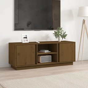 Mobile Porta Tv Ambra 110x35x40,5 Cm İn Legno Massello Di Pino /