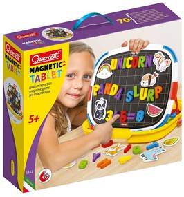 Lavagna magnetica bifacciale con lettere e numeri - 112 magneti