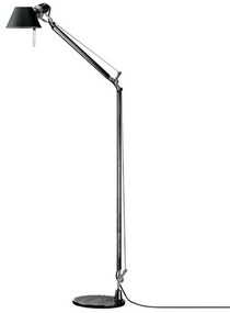 Tolomeo Piantana Lettura Nero con Alu Base - Artemide