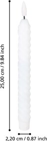 Eglo 422226 - SET 2x LED Candele ANDRAFIABE LED/1xAAA 25 cm bianco