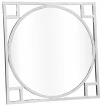 Specchio da parete DKD Home Decor S3023087 Cristallo Argentato Acciaio (70 x 2 x 70 cm)