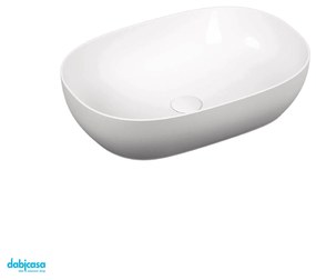 Vitra OutLine "Catino" Lavabo D'appoggio Ovale 58x40 cm Bianco Lucido