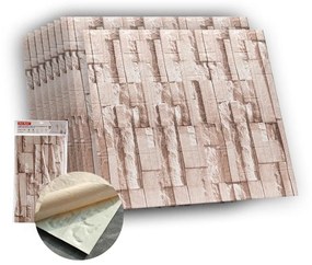 10 PZ Carta da Parati 3D Effetto Mattoni Pannelli Autoadesivi Per Pareti Muri Wallpaper 77X70cm Tot. 5,39mq