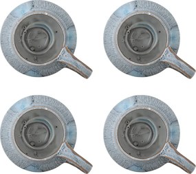 Tazze in set azzurre in gres 4 pz 300 ml Bessie – Bloomingville