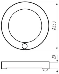 Kanlux 24606 - Lampada LED sens. 2in1 ERGA LED/17W/230V 3000/4000/6500K bianco