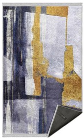 Tappeto lavabile giallo-blu scuro 120x180 cm Unique - Mila Home