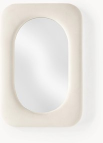 Specchio da parete con cornice in velluto Zola