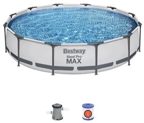 Piscina Fuori Terra Rotonda Bestway 56416 Steel Pro Max 366x76h cm
