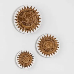 Set di 3 Piatti Decorativi Aleiso NATURAL - Sklum