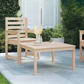 Tavolo da giardino 82,5x82,5x45 cm in legno massello di pino