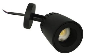 Faro Lampada Led Da Soffitto Parete Muro 10W Bianco Neutro Corpo Nero Angolo Luce Regolabile Da 24 a 60 Gradi 220V