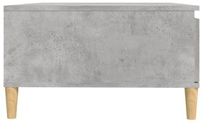 Tavolino da Salotto Grigio Cemento 90x60x35cm Legno Multistrato