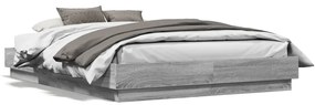 Giroletto Con Luci Led Grigio Sonoma 140x190 Cm /