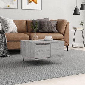 Tavolino Salotto Grigio Sonoma 55x55x36,5 Cm Legno Multistrato /