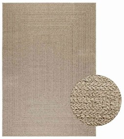 Tappeto Zızur Beige 160x230 Cm Aspetto Iuta Interni Ed Esterni /