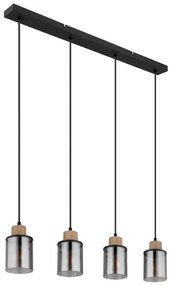 Globo 15707-4H - Lampadario a sospensione con filo REID 4xE27/15W/230V