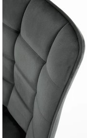 Sedia da pranzo COMORO, 1 pezzo, grigio scuro