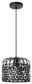Rabalux 2156 - Lampadario ALESSANDRA 1xE27/60W/230V nero