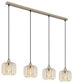 Globo 15758-4H - Lampadario sospeso su cavo ALFRED 4xE27/40W/230V