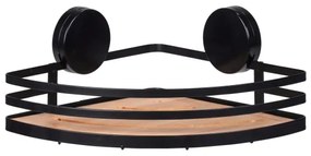 WENKO 24980800 - Mensola ALBA 27,3 x 21 cm nero/marrone