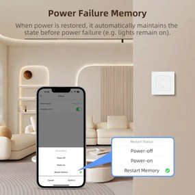 Immax NEO 07538L - Interruttore SMART a 1 tasto 230V Wi-Fi Tuya