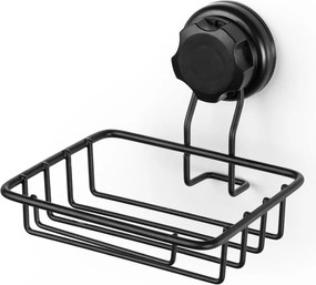 Porta sapone a parete autoportante nero Porta sapone e spugna nero Bestlock - Compactor