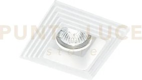 Incasso spettro bianco quadrato 1 luce attacco gu10 11,5x11,5x4,9cm...