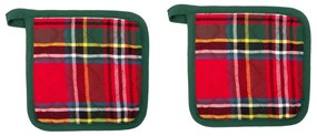 Set 2 presine 20x20 cm tartan