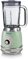 Ariete 583, frullatore vintage con tazza in vetro da 1,5 litri, 4 lame in acciaio inox, 4 velocit + pulse,1000 watt, verde - ARI0583/04