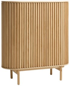 Mobile in rovere decorato in colore naturale 110x125 cm Carno - Unique Furniture