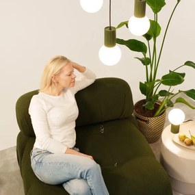 Sollux SL.1725 - Lampadario a sospensione con filo HALO 3xG9/8W/230V diametro 25 cm verde