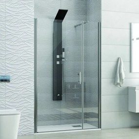 Kamalu - porta battente doccia nicchia 110cm ks5000