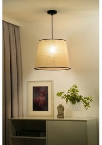 Duolla - Lampadario a sospensione con filo YUTE 1xE27/15W/230V diametro 38 cm grigio/nero