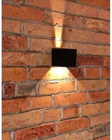 Applique da esterno a LED 2xLED/3W/230V IP54 nero