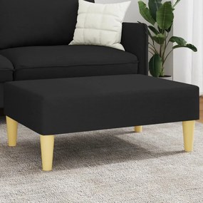 Poggiapiedi Nero 77x55x31 Cm İn Tessuto /