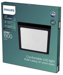 Philips - Plafoniera LED MAGNEOS LED/20W/230V 2700K nera
