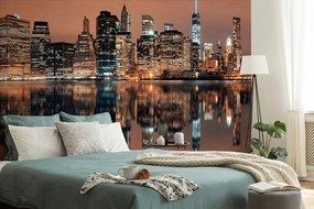 Carta da parati – Riflesso di Manhattan nell'acqua