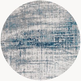 Tappeto rotondo jacquard lavabile da interno-esterno Griff