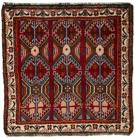 Shiraz Tappeto persiano 60x60 Rosso (Iran) Annodato A Mano