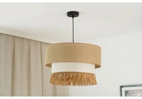 Brilagi - Lampadario a cavo WINNETOU BOHO 1xE27/15W/230V Ø 45 cm marrone/crema