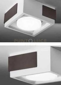 Velia lampada a soffitto 1 luce attacco gx53 bronzo in alluminio e ...