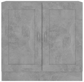 Libreria Grigio Cemento 82,5x30,5x80 cm in Legno Multistrato