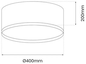Plafoniera LED RONDO LED/18W/230V verde