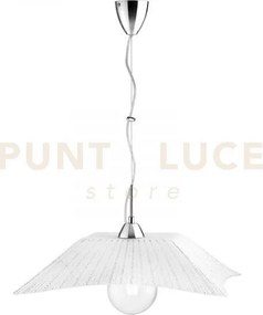 Lampadario a sospensione iside diamantato 1 luce attacco e27 50x50x...