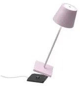 Poldina Pro luce Zafferano da tavolo LED finitura rosa