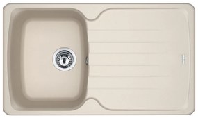 Lavello integrato 1 vasca in fragranite sabbia FRANKE Antea L 50 x L 86 cm