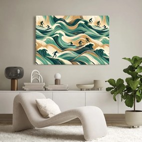 Quadro su tela – Surfisti in azione