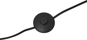 Lampada da terra grigia con paralume beige e interno bianco 45cm - Classico