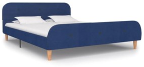 Giroletto Senza Materasso Blu 140x200 Cm İn Tessuto /